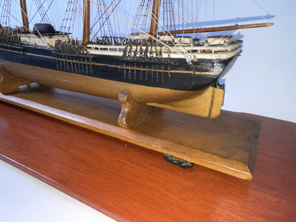 American Clipper Ship Model in Case