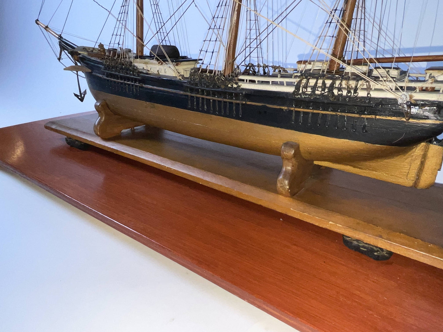 American Clipper Ship Model in Case