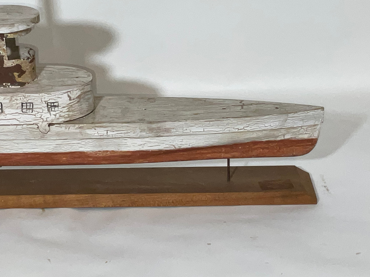 Folk Art Paddle Steamer Model