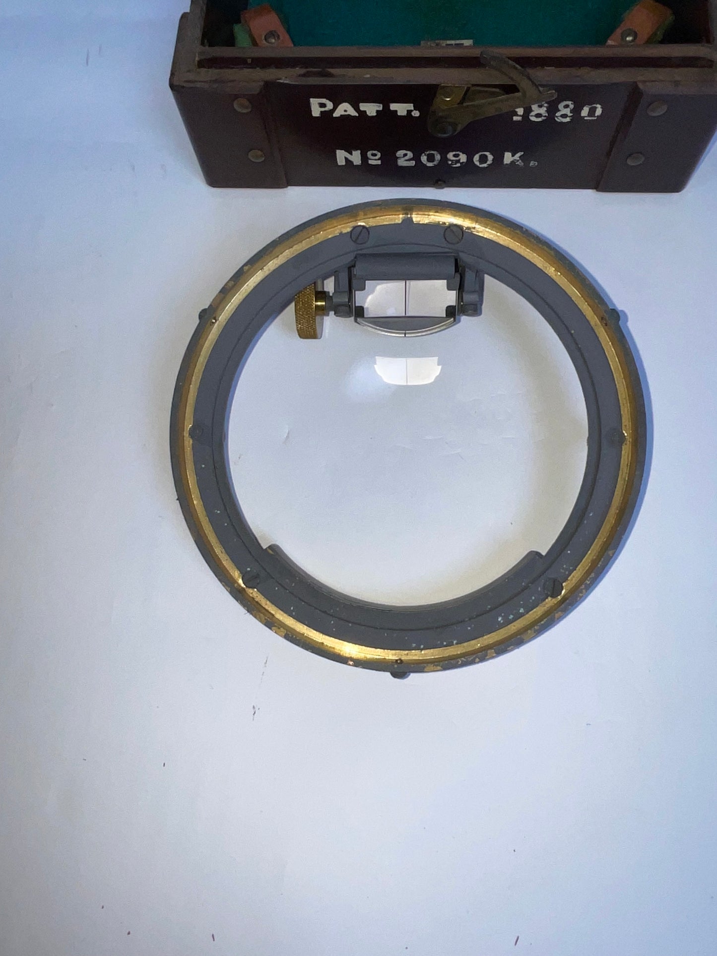 British Military World War II Azimuth Circle in Box