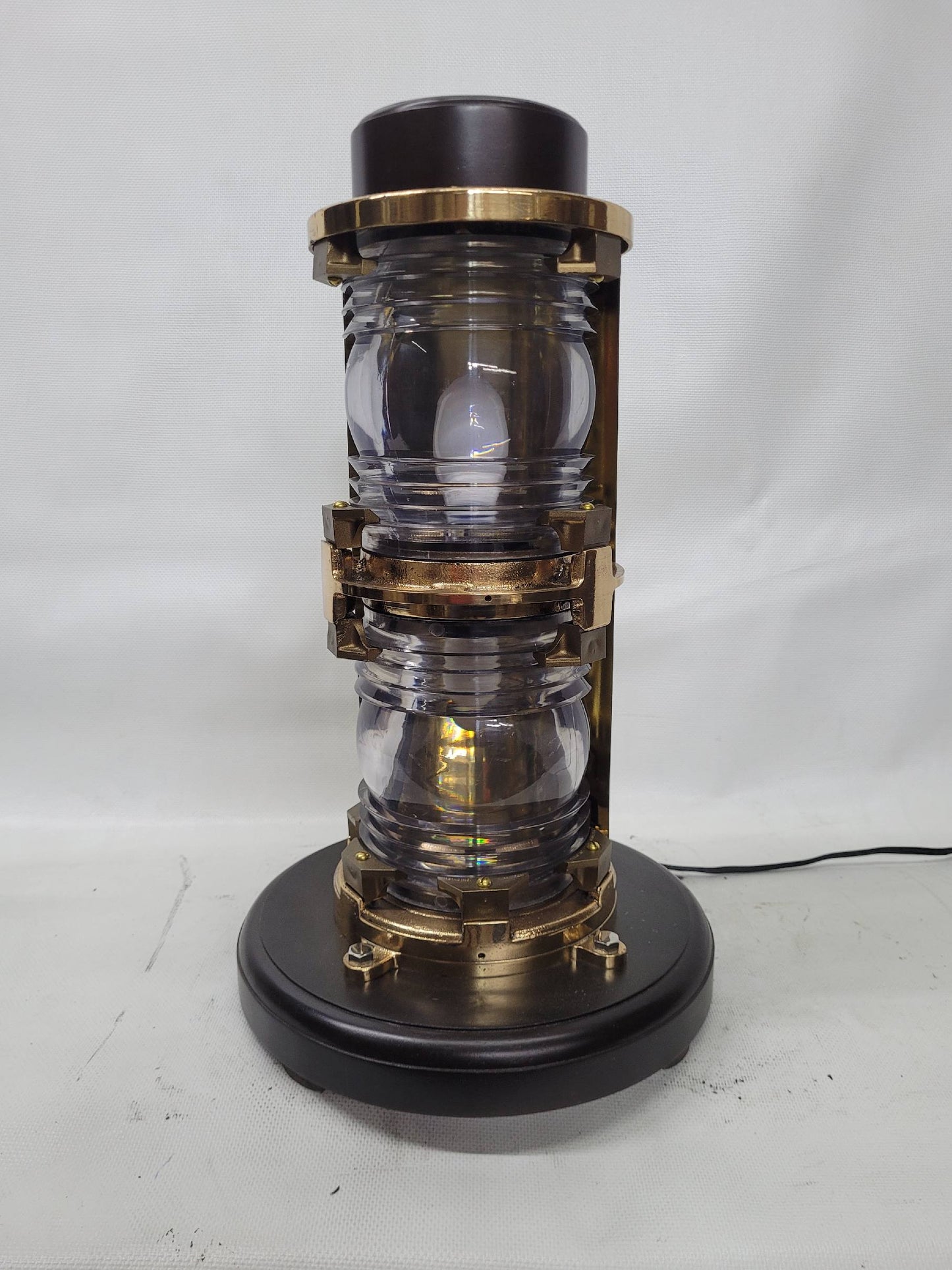 Solid Brass Twin Lens Ship's Beacon Light