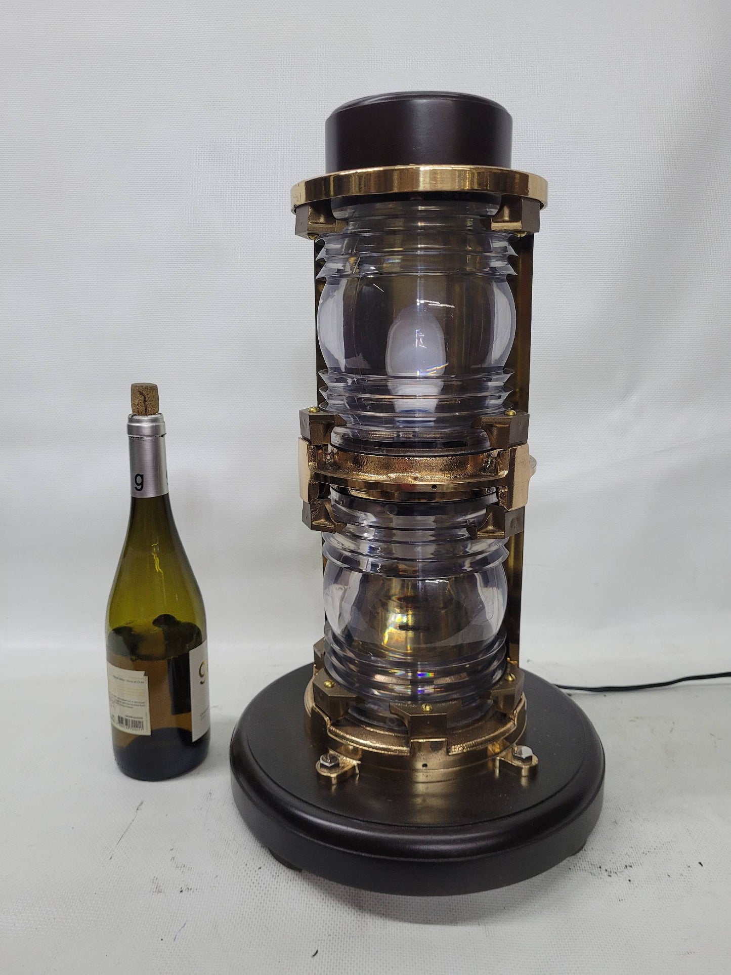 Solid Brass Twin Lens Ship's Beacon Light