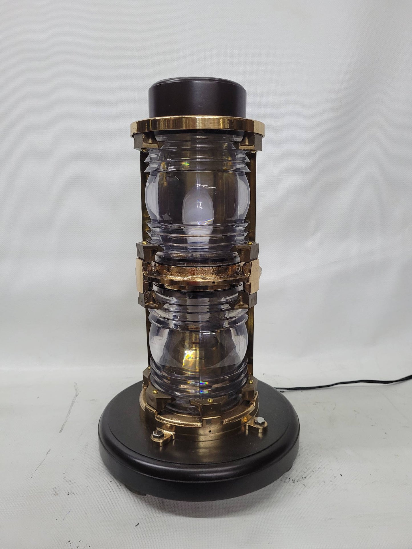 Solid Brass Twin Lens Ship's Beacon Light