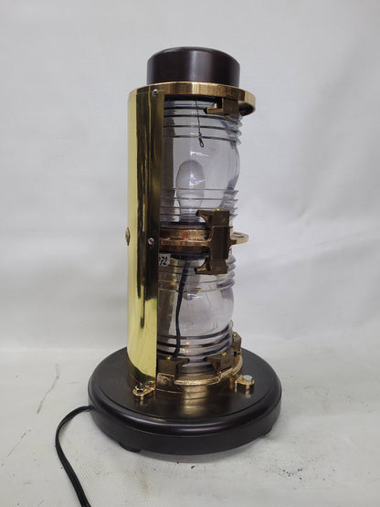 Solid Brass Twin Lens Ship's Beacon Light