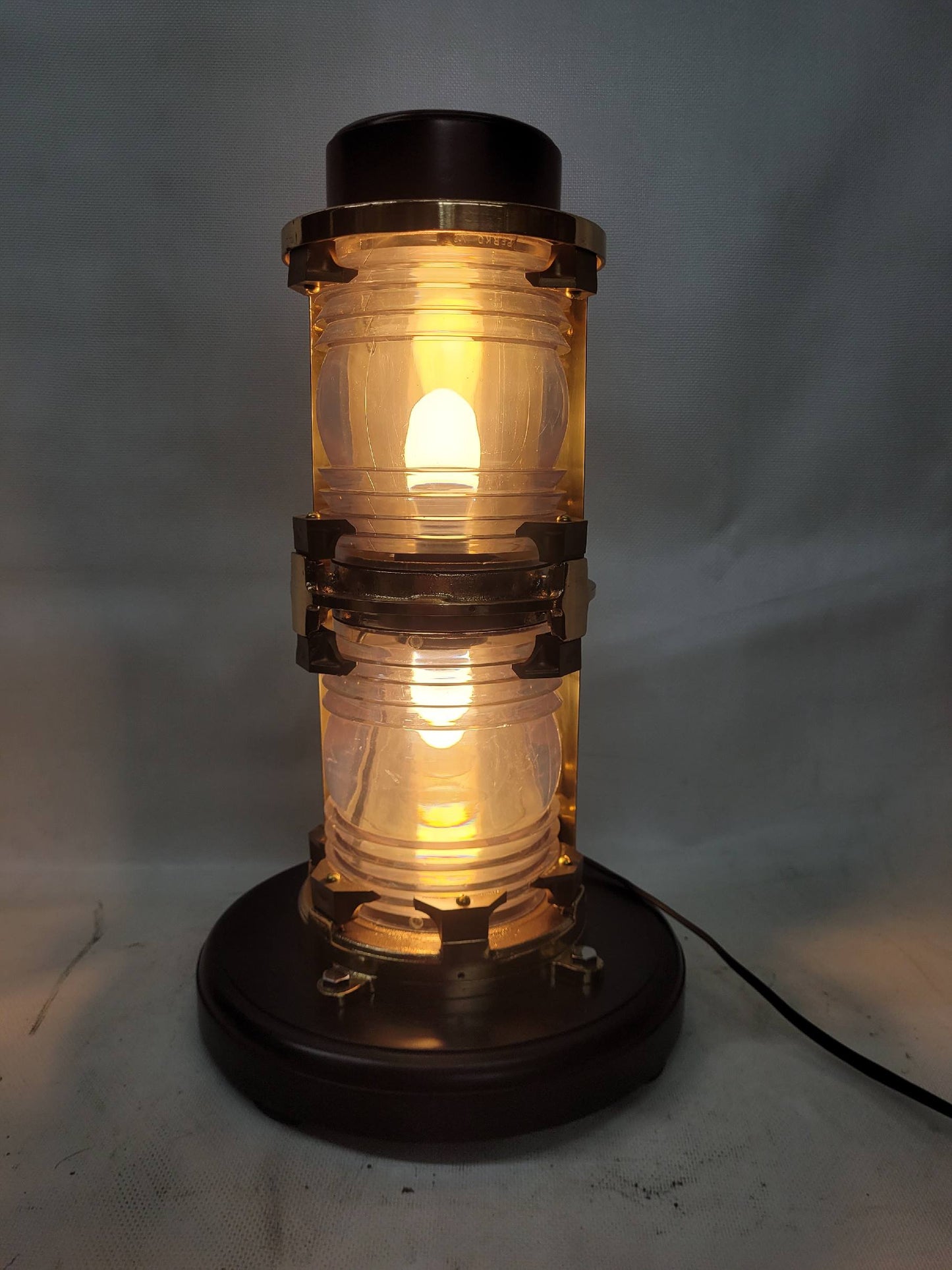 Solid Brass Twin Lens Ship's Beacon Light