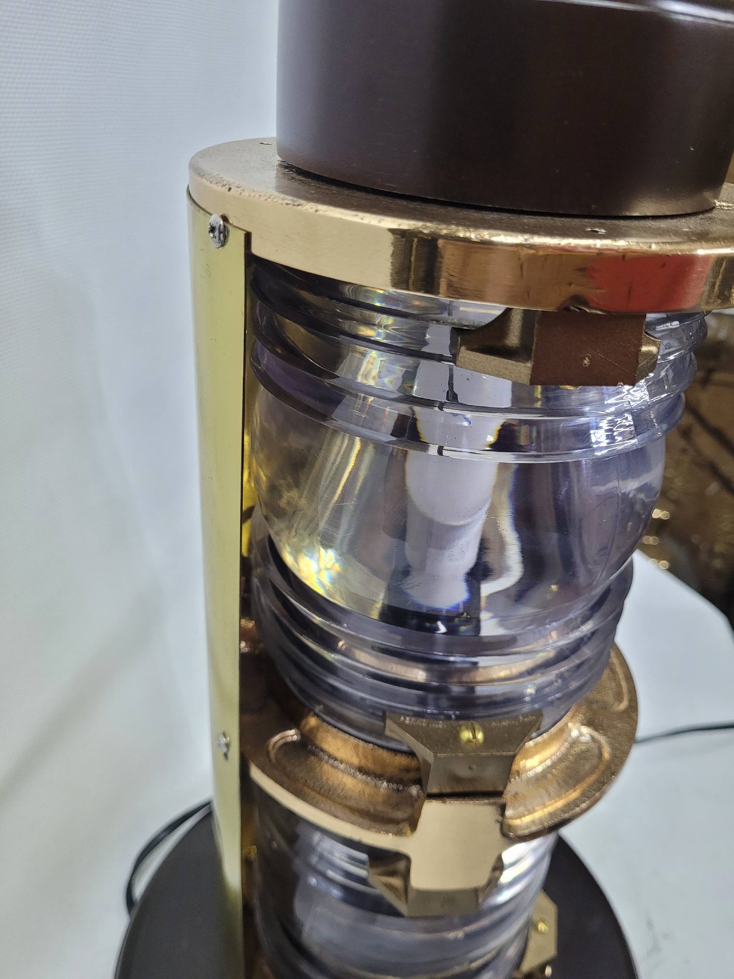 Solid Brass Twin Lens Ship's Beacon Light