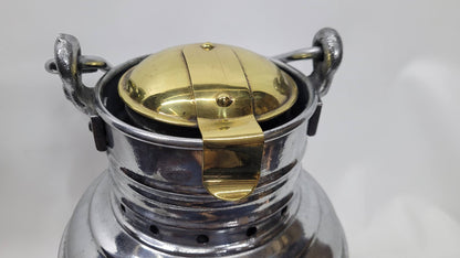 Perkins Marine Ship Lantern with Ruby Red Fresnel Lens