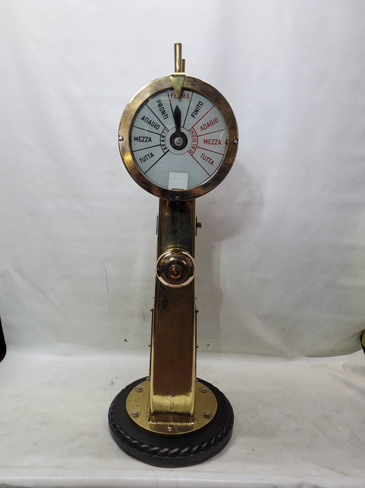 Italian Ship’s Engine Order Telegraph with External Bell