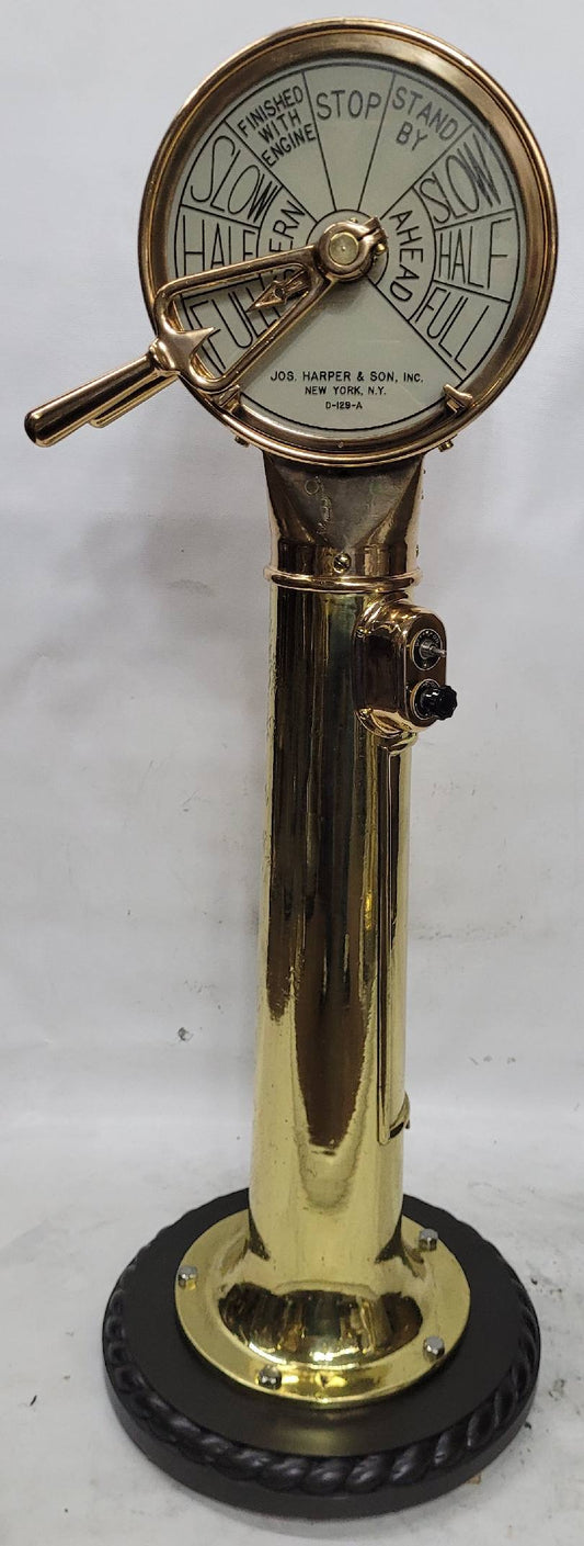 Solid Brass Ship’s Bridge Telegraph by Joseph Harper