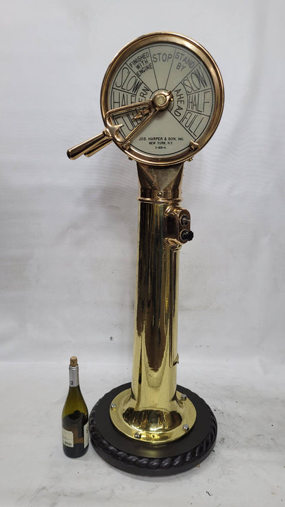 Solid Brass Ship’s Bridge Telegraph by Joseph Harper