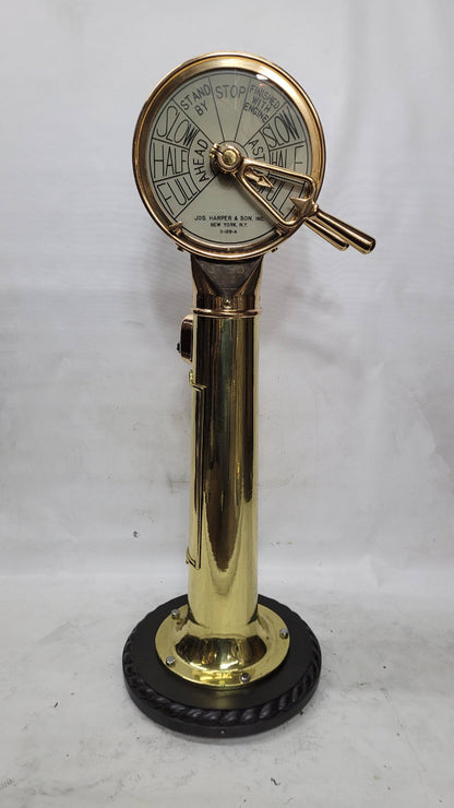 Solid Brass Ship’s Bridge Telegraph by Joseph Harper