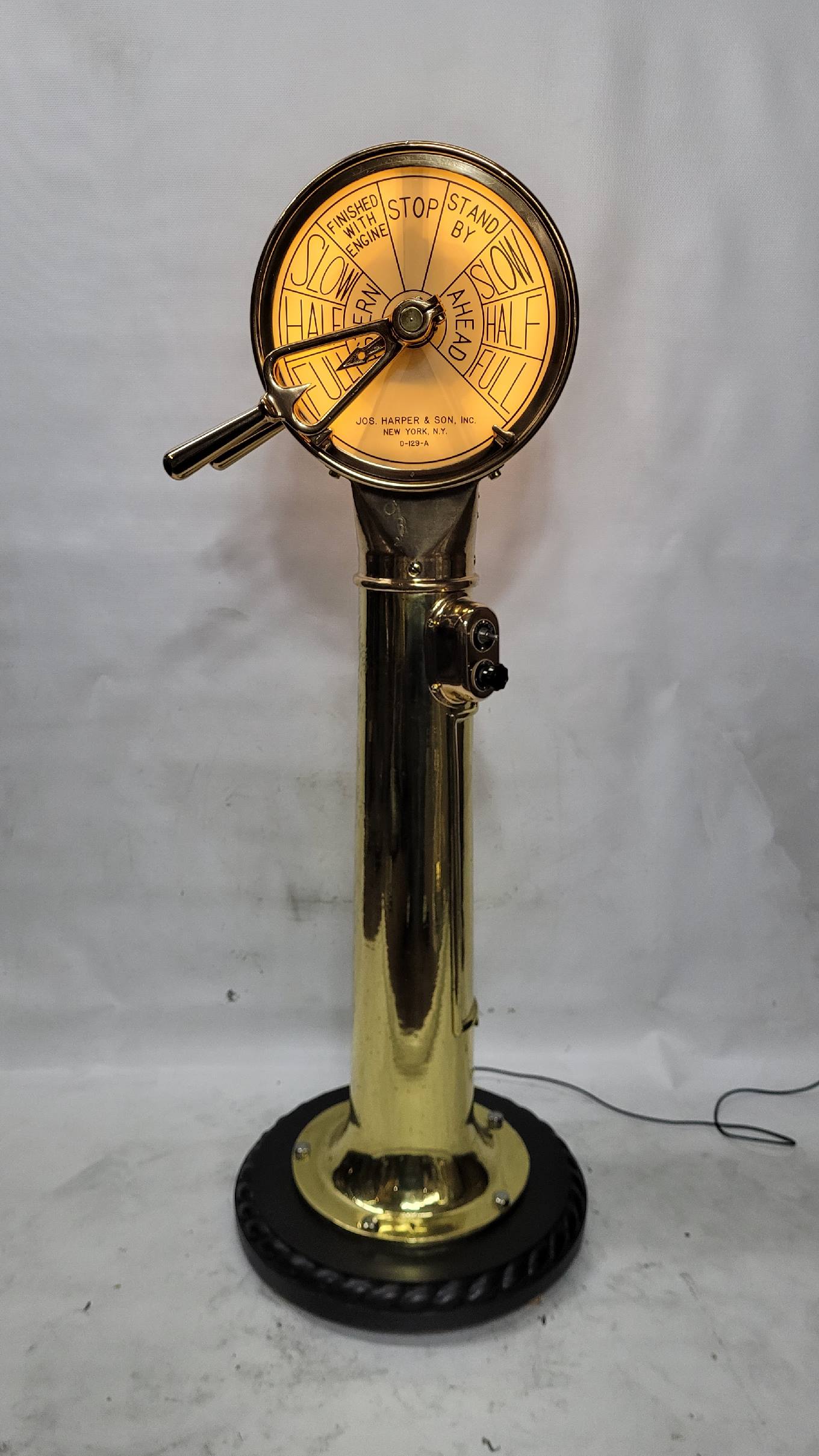 Solid Brass Ship’s Bridge Telegraph by Joseph Harper