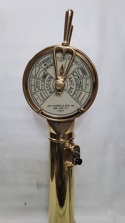 Solid Brass Ship’s Bridge Telegraph by Joseph Harper