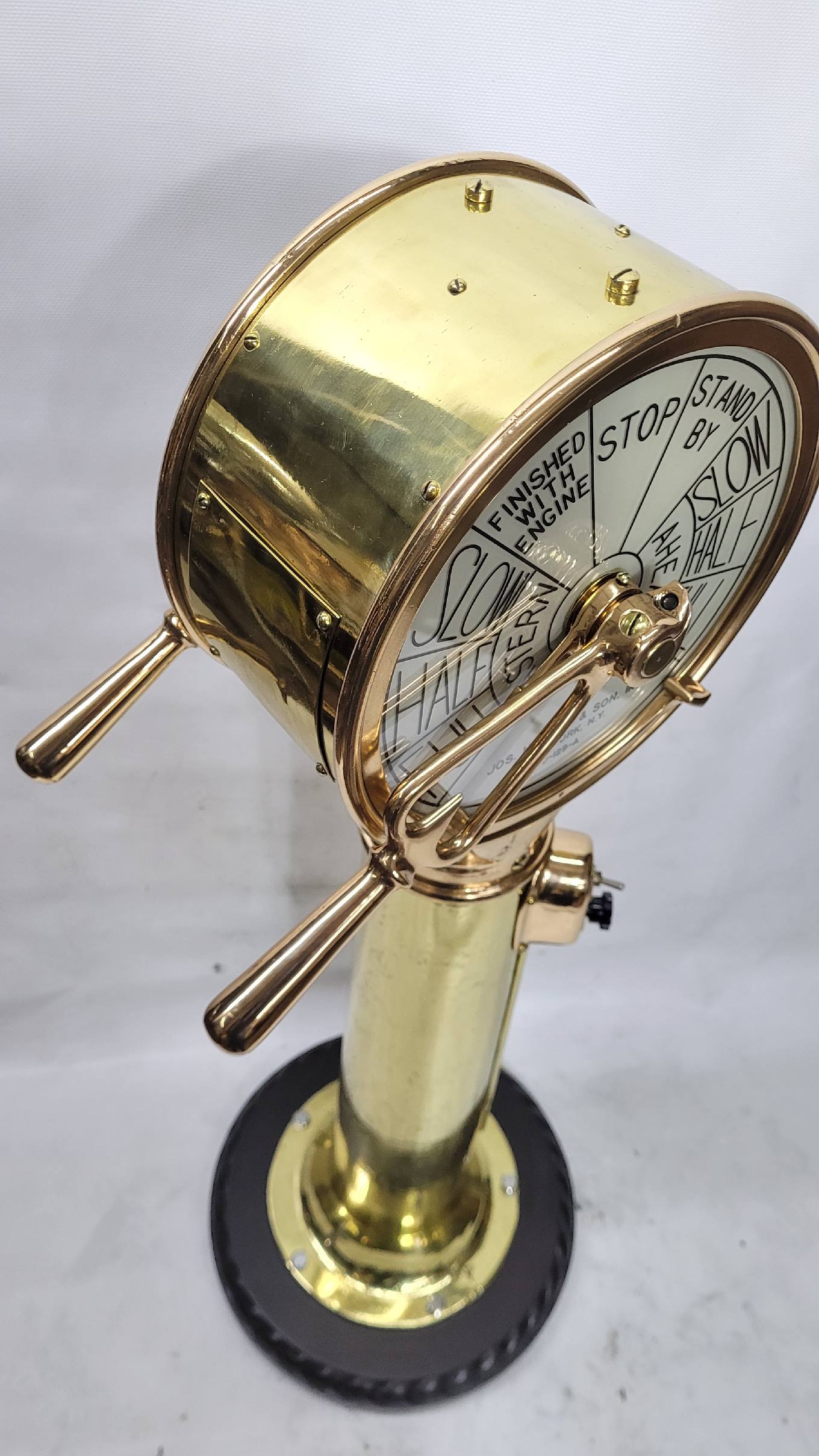 Solid Brass Ship’s Bridge Telegraph by Joseph Harper