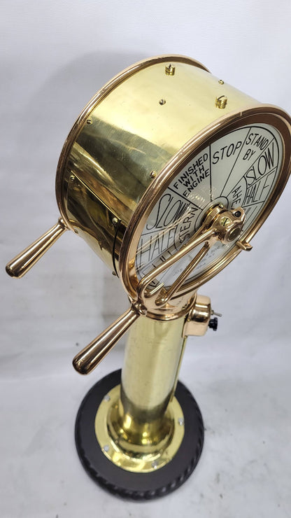 Solid Brass Ship’s Bridge Telegraph by Joseph Harper