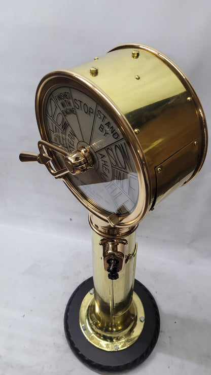 Solid Brass Ship’s Bridge Telegraph by Joseph Harper