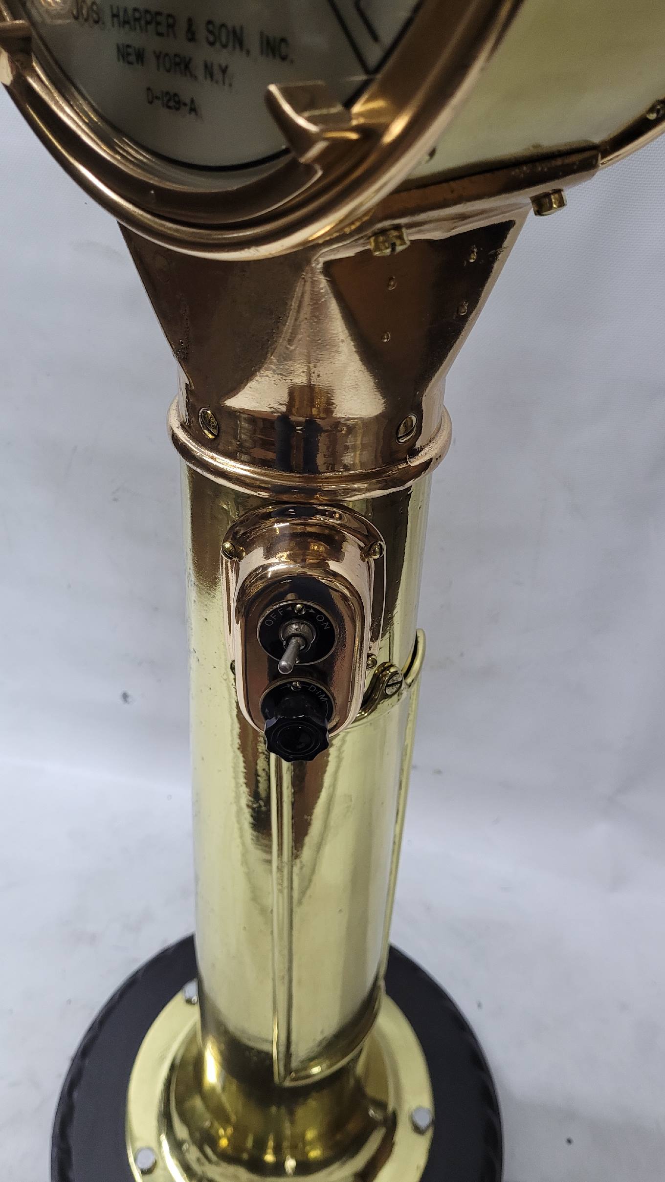Solid Brass Ship’s Bridge Telegraph by Joseph Harper