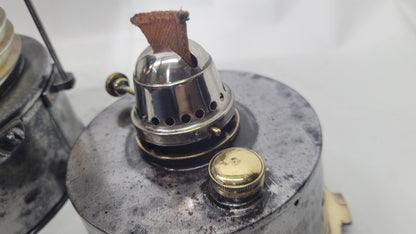 Polished Steel Ship’s Anchor Lantern with Oil Burner