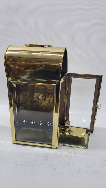 Solid Brass Cabin Lantern with Oil Burner