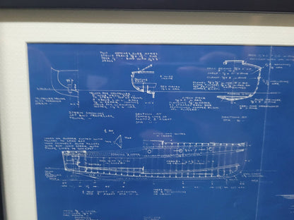 Boat Blueprint of the "Elcarujo" from Motor Boating Publications