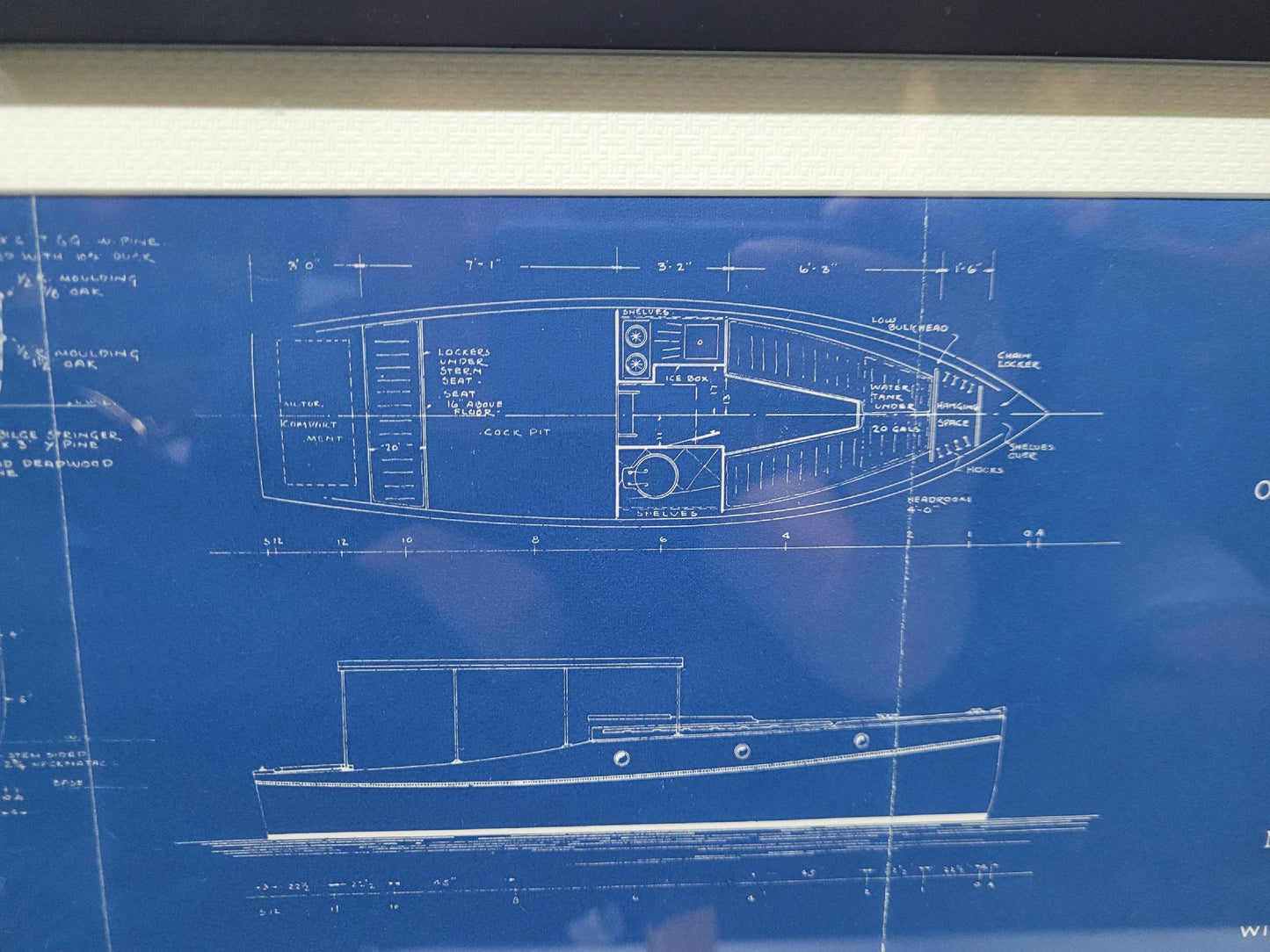 Boat Blueprint of the "Elcarujo" from Motor Boating Publications