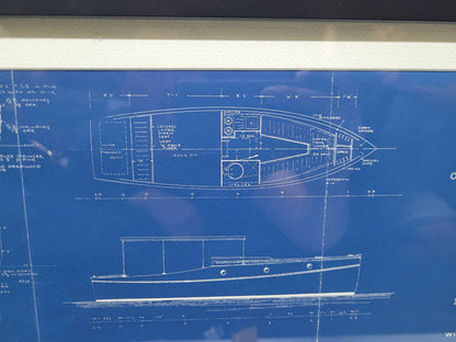 Boat Blueprint of the "Elcarujo" from Motor Boating Publications