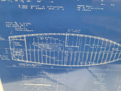 Boat Blueprint of the "Elcarujo" from Motor Boating Publications