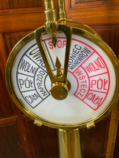 Ships Engine Order Telegraph with Polish Commands