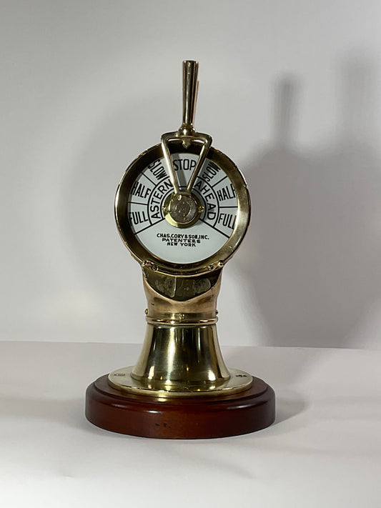 Solid Brass Ships Engine Telegraph by Joseph Harper and Sons