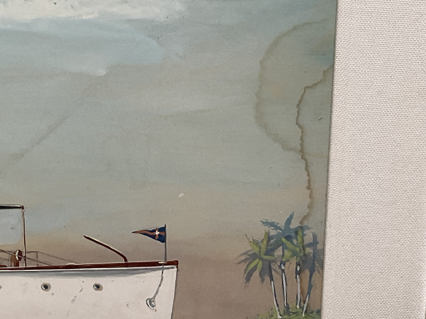 Trumpy Yacht Marylin Painting by John Austin Taylor