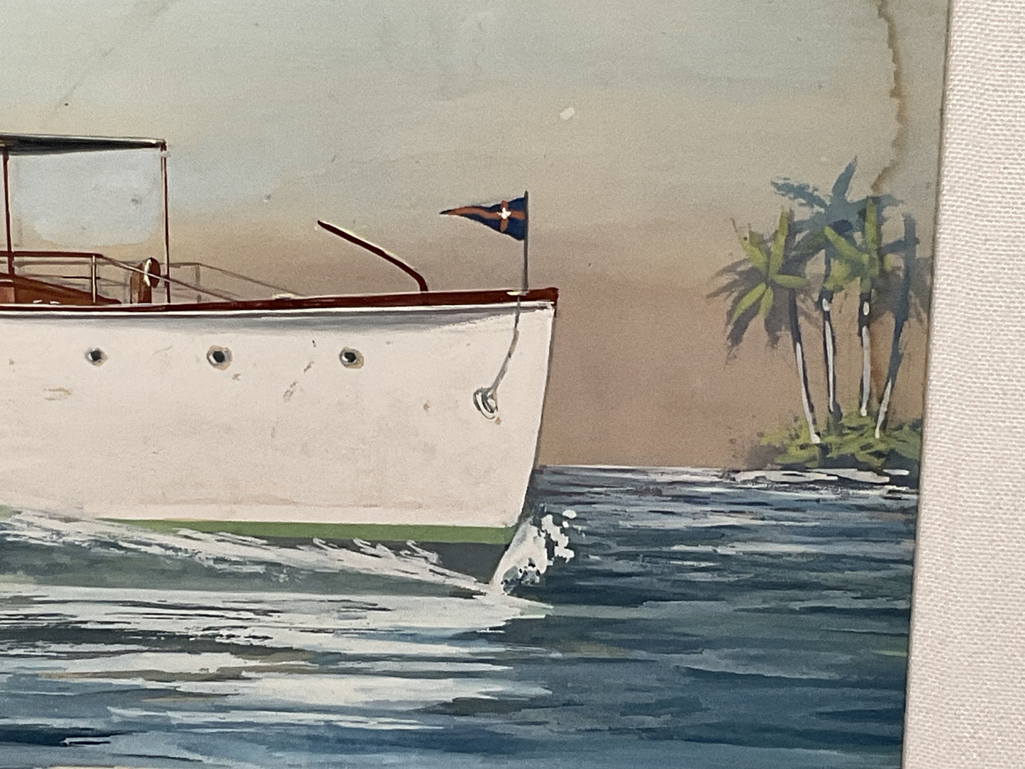 Trumpy Yacht Marylin Painting by John Austin Taylor