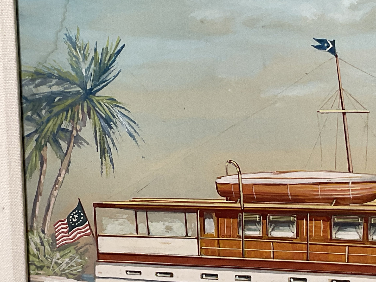 Trumpy Yacht Marylin Painting by John Austin Taylor