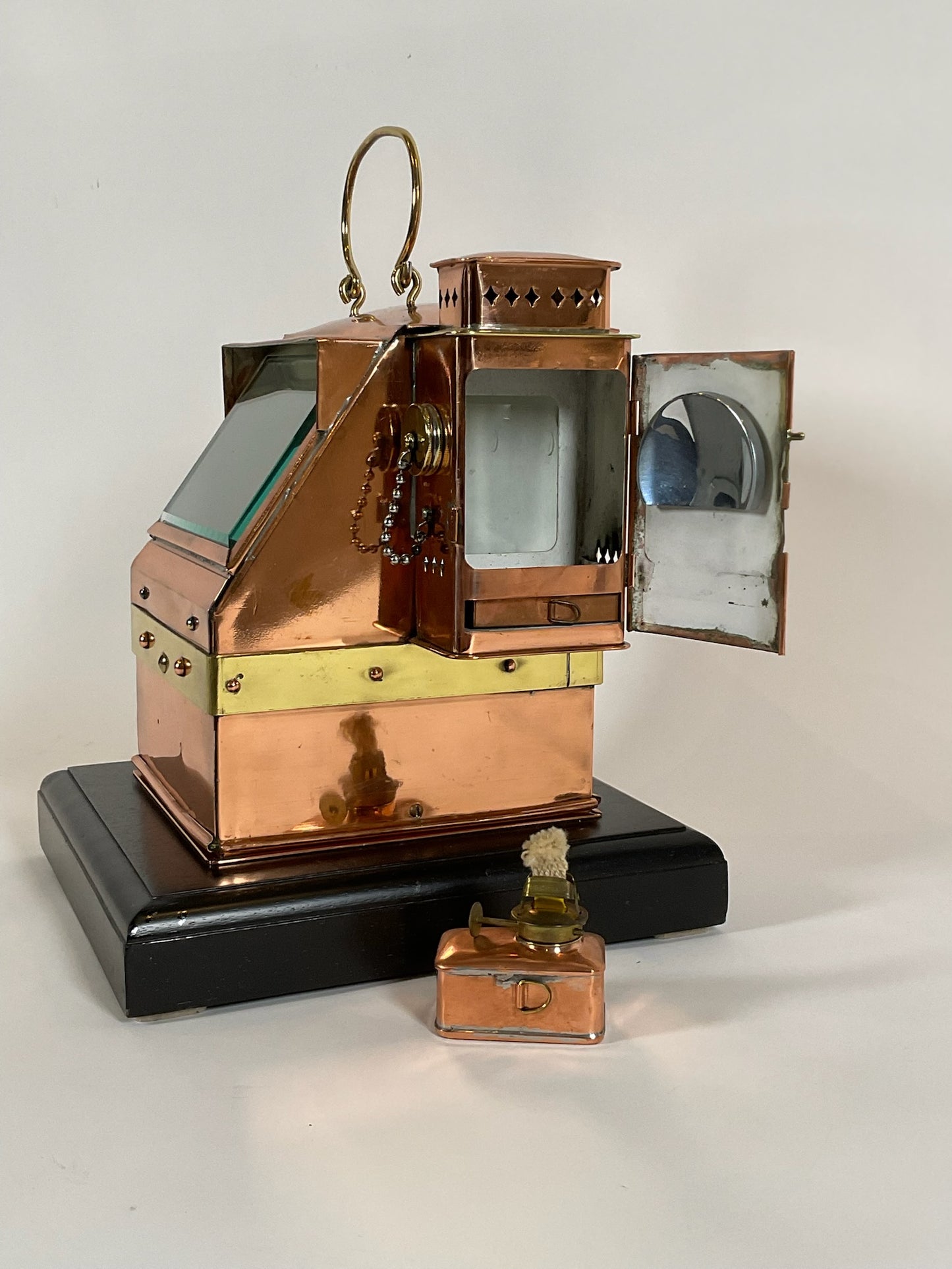 Copper Boat Binnacle with Compass