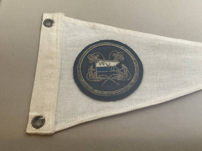 Framed Nautical Flag with Yacht Club Badge