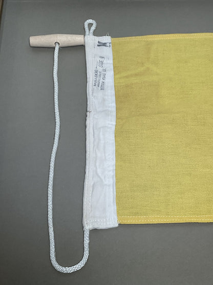 Framed International Code of Signals Kilo (K) Linen Flag