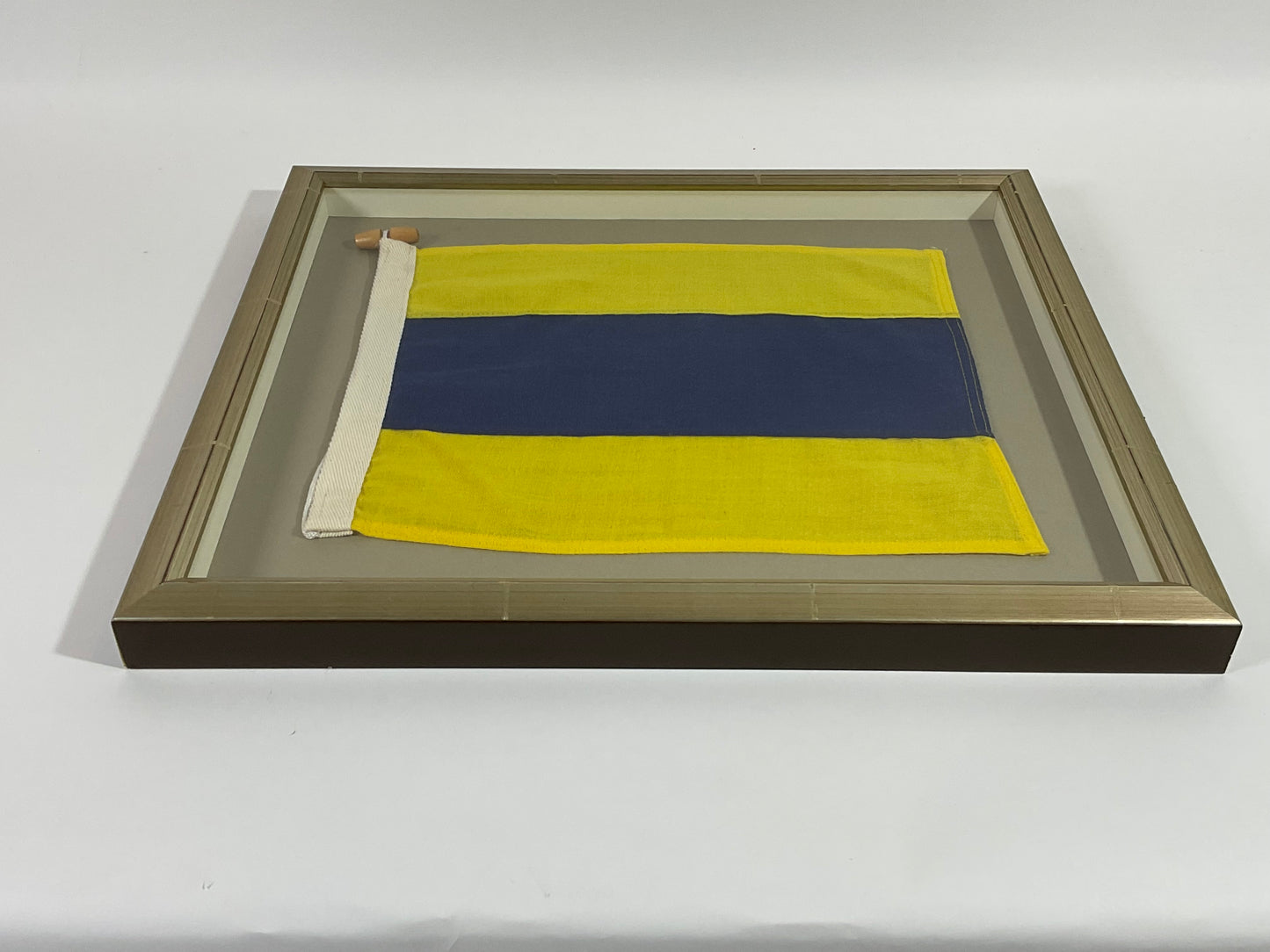 Vintage Nautical Signal Flag in Frame