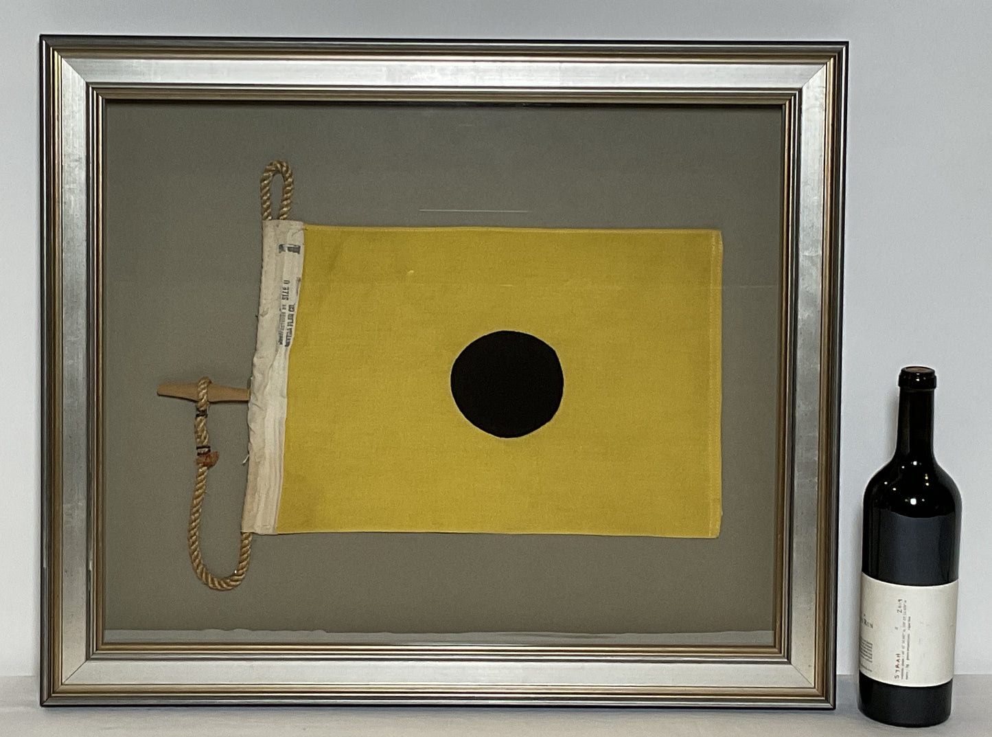 Framed International Code of Signals India (I) Linen Flag