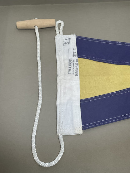 Framed International Code of Signals Third Substitute Pennant
