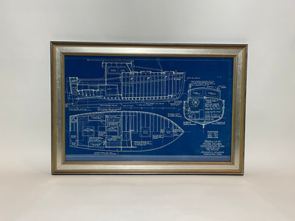 Power Cruiser Yacht Blueprint from Marblehead