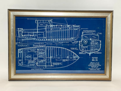 Power Cruiser Yacht Blueprint from Marblehead