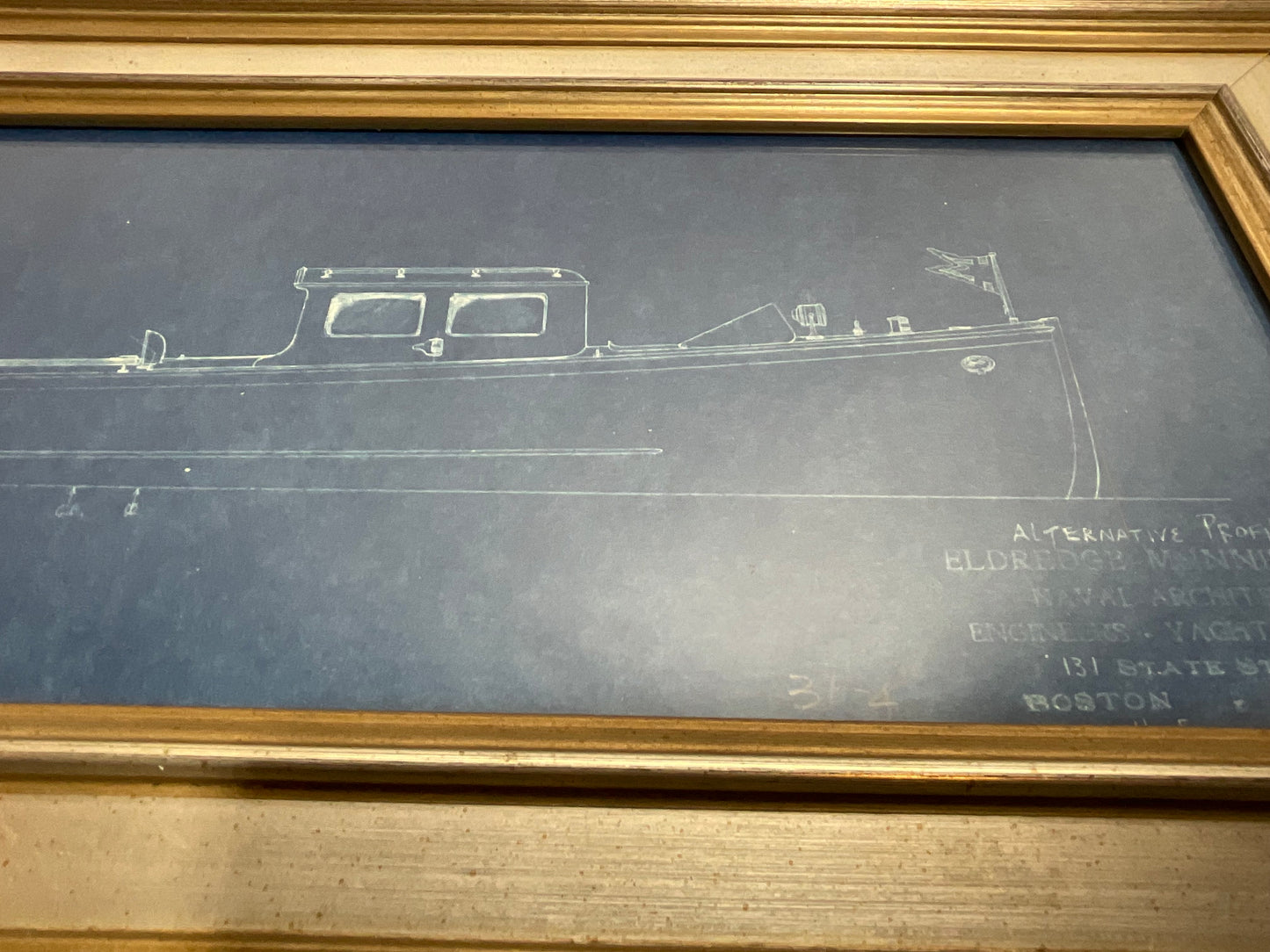Naval Blueprint from Steam Yacht Hi-Esmaro