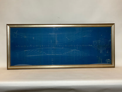 Yacht Blueprint of the Schooner Starling