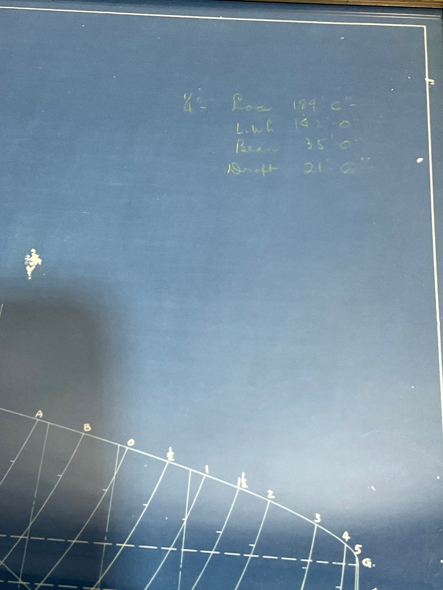 Yacht Blueprint of the Schooner Starling