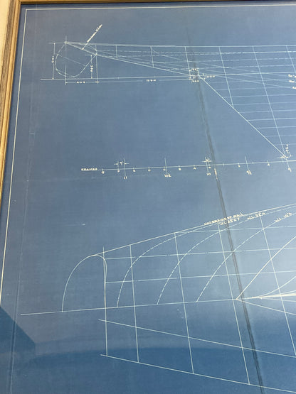 Yacht Blueprint of the Schooner Starling