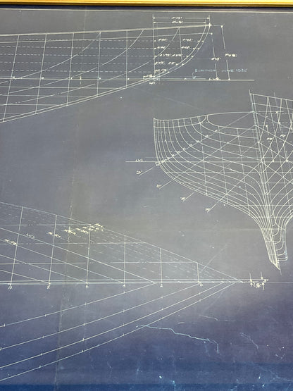 Yacht Blueprint of the Camilla of 1930