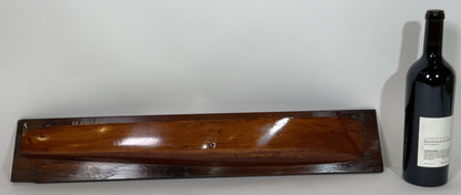 Varnished Half Model of a Yacht