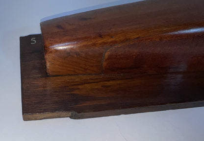 Varnished Half Model of a Yacht