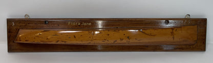 Antique Half Hull Model of the Motor Launch Flora Jane
