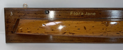 Antique Half Hull Model of the Motor Launch Flora Jane