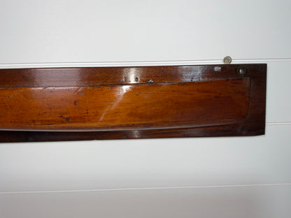 Varnished Half Model of a Yacht